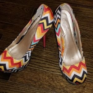 Multicolored stilettos